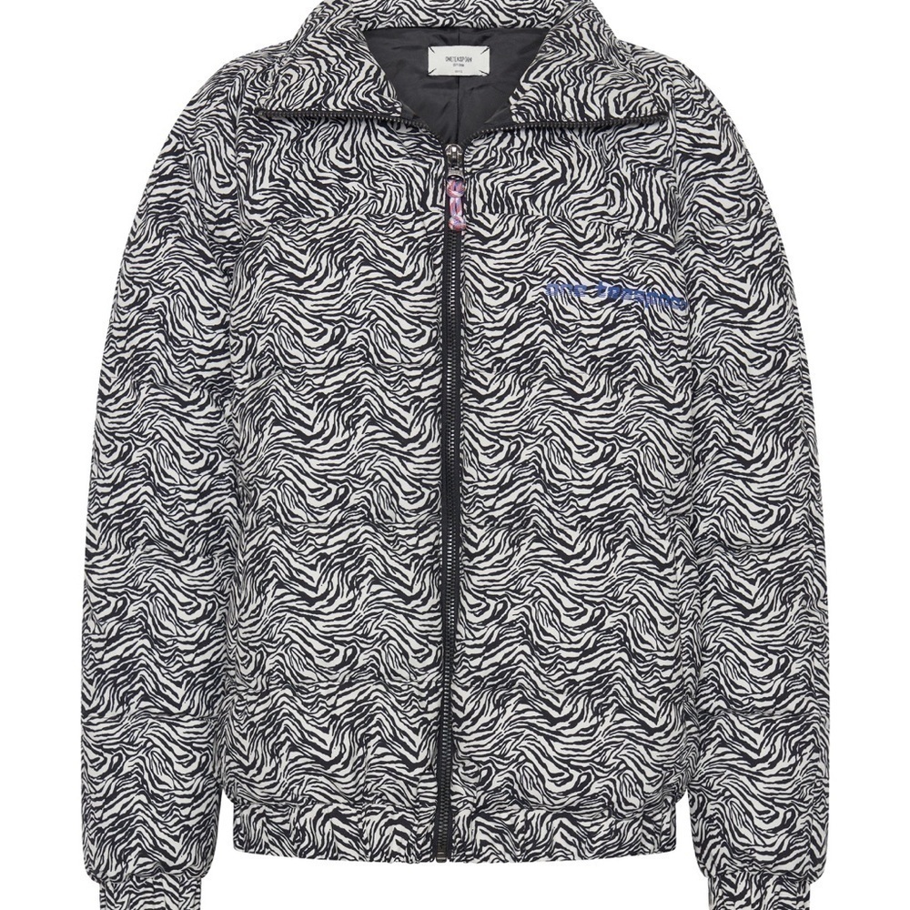 one teaspoon DIRTEE LOVE PUFFA JACKET women’s size small zebra black/white new